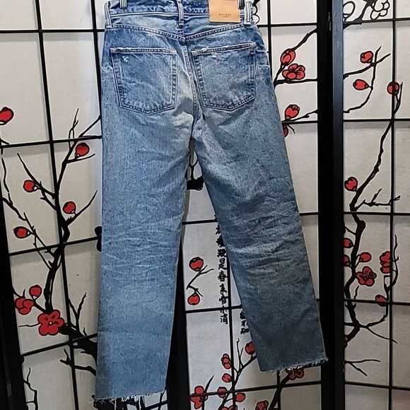 MOUSSY VINTAGE Elma Wide Straight In Blue Size 25 - Picture 12 of 14